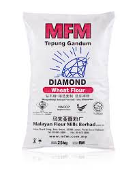 Wheat grain is made out of the central floury part, which contains most of the starch and proteins, the outer layer is rich with vitamins, minerals, celluloses, enzymes white wheat flour contains less fibres in comparison with whole wheat flour, therefore it is ideal for making all sorts of biscuits, pies, cookies. High Protein Flour Diamond Dyana Bakery Ingredients