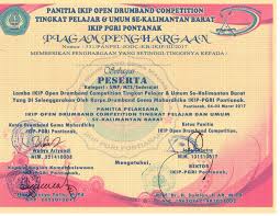 Klik ikon olahraga guna menemukan opsi untuk mengubah ke olahraga lain seperti sepak bola, atau pilih ikon bintang dan gunakan sertifikat ini untuk penghargaan tim lainnya. Piagam Penghargaan Festival Iodc 2017 Drumband Taruna Kartiasa Drumband Taruna Kartiasa