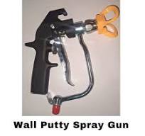 Stainless Steel Airless Wall Putty Spray Gun - 1 Mm Nozzle ...