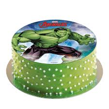 Heute gibt es wieder was aus dem marvel universum und zwar eine hulk torte.diese torte könnt ihr mit jedem beliebigen rezept machen, aber wenn ihr gern das r. Tortenaufleger Dekor Avengers Hulk 20cm Kuchen Deko Thema Deko De