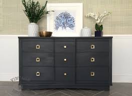Many dressers are made of engineered wood, which provides the classic look and sturdiness of solid wood, but at a lower price point, making it great for those looking to furnish their place on a several dresser sets include drawer chests, nightstands and even bed frames for a stylish, coordinated look. Vintage Refined Black Dresser Jpg Saw Nail And Paint