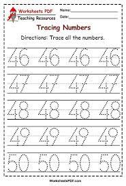 Numbers 1 50 Tracing Worksheets Worksheets Pdf Math Activities Preschool Kids Math Worksheets Tracing Worksheets Preschool