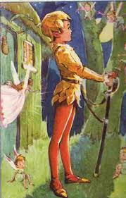 Vintage Peter Pan And Wendy Book Illustration From Great Ormond Street Hospital Childrens Charity Via Flickr Illustrator Un Anges Et Fees Conte De Fee Conte