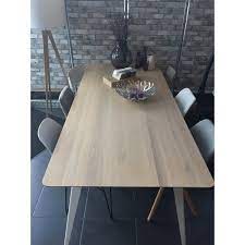 seuren tafel spike 200 x 100 x 76 cm eiken white wash tafels eettafel huis ideeen