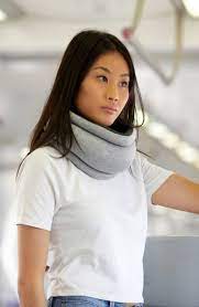 Ostrichpillow Light Reversible Travel Pillow Travel Pillow Essential Travel Accessories Memory Foam Travel Pillow