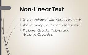 It focuses on the arrangement of the words, both grammatically and stylistically. English 9 Linear Vs Non Linear Text