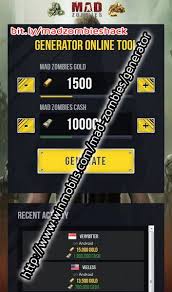 Mad Zombies Hack Cheat Generator Generate 15k Gold And 1m Cash Mad Zombies Zombie Generation