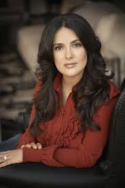 All hair has been styled smooth and straight with lots of extra shine to go around. Salma Hayek With Long Wavy And Layered Hairstyle