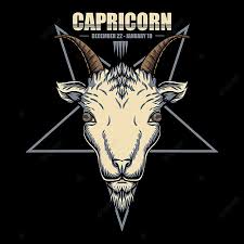 Comparison with its symbol, the goat: Capricorn Zodiac Vector Illustration Animal Art Astrological Png And Vector With Transparent Background For Free Download