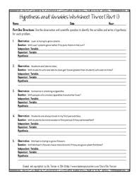 A hypothesis is a statement that can be tested by scientific research. Hypothesis Independent Variable And Dependent Variable Worksheet Three