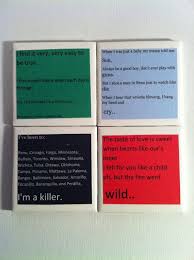 Country Lyric Coasters Johnny Cash Country Lyrics Powerful Words Words