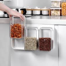 First off, i love that it fits two trash bins so that i can use one for. Hang Slide Food Storage Containers Easy Kitchen Pantry Organization