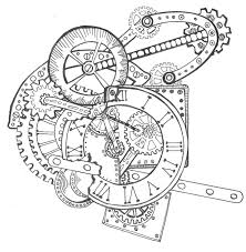 Zentangle Steampunk Clock Drawn By Sherry Long November 2014 Steampunk Drawing Gear Drawing Steampunk Coloring