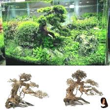 Aquarium Bonsai Decoratio Driftwood Fish Handcrafted Large Micro Tank Tree Large Bonsai Fish Tank Decorations Live Aquarium Plants Aquarium Driftwood