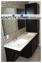 Louis or columbia locations at your convenience to browse our displays, get inspiration for a project, or discuss details and pricing for individual items such as vanities, countertops or appliances. Ada Compliant Wheelchair Accessible Vanity Cabinets Premium