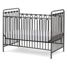 Napa 3 In 1 Convertible Full Sized Metal Crib In Pebble Grey Walmart Com Metal Crib Convertible Crib Cribs