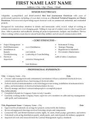 That's why our resume templates have plenty of space to describe past job experience in detail. Senior Electrician Resume Sample Template