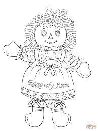Raggedy Ann Doll coloring page | Free Printable Coloring Pages