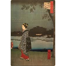 After Utagawa Hiroshige, Red-Crowned Crane And Long-Tailed Bird 1980S  Reproduction Prints - Pair | Chairish