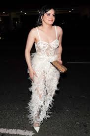 Ariel Winter looks stunning a sheer lacy dress during a date night with  boyfriend Luke Benward