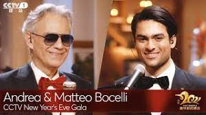 Your independent guide to the best concerts in 2021! Andrea Bocelli Matteo Bocelli For Cctv Nye Gala Youtube