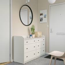 Hauga Kommode Mit 6 Schubladen Weiss 138x84 Cm Ikea Deutschland Dresser Drawers White Sideboard Ikea
