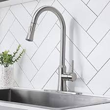 Shopping for a new water tap for your bathroom or kitchen can be an interesting process. Buy Casilvon Best Commercial Brushed Nickel Pull Down Kitchen Faucet Stainless Steel Single Handle Pull Out Sink Faucets With Deck Plate Online In India B083fwqpdf