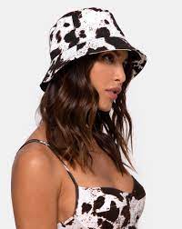 Check spelling or type a new query. Brown And White Cow Print Bucket Hat Bucket Hat Motelrocks Com