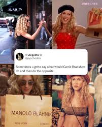 Carrie Bradshaw is a menace to society - by Elyse Ash