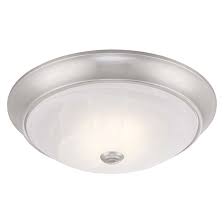 Install the correct size light bulb in the fixture's. Uberhaus Ceiling Light Flush Mount Led Brushed Nickel Led1001a 35 Rona