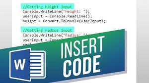 How To Insert Code Snippet In Word Youtube