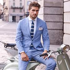 Our Leo Sky Blue Suit In 100 Australian Merino Wool Is The Perfect Scoot Suit To Zip Around Town And Hit The Spring Races Featured With Our Pink Abbigliamento
