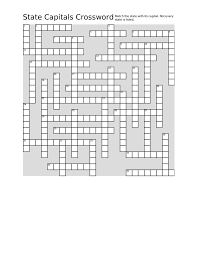 If you are looking for a quick, free, easy online crossword, you've come to the right place! Download Print And Solve This State Capitals Crossword For Free Make Your Own State Capitals Crossword For Kids At Cro State Capitals Crossword Puzzle Maker