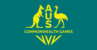 The logo was again designed using a single colour and depicted the olympic rings and the olympic flame, the first logo to do so, above the silhouette of australia. Commonwealth Games Australia