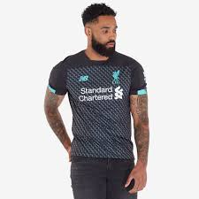 Men's liverpool fc training soccer jersey axa black 2020/21 details. New Balance Liverpool Fc 19 20 3rd Ss Jersey Black Shirts Mens Replica