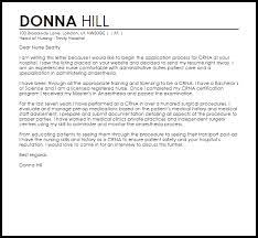 Crna Cover Letter Sample Cover Letter Templates Examples