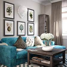 30 Modern Ideas To Accentuate Wall Design In Living Rooms Teal Living Rooms Blue Living Room Decor Wall Decor Living Room Rustic