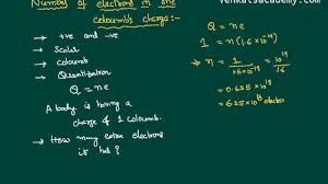 Number Of Electrons In One Coulomb Charge