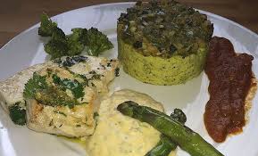 Espadon Sauce Bearnaise Et Polenta Brocolis Recette Espadon Recettes Pour Diabetiques Brocolis