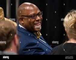 Newly appointed Pittsburgh Public Schools Superintendent Wayne Walters  prepares to speak Thursday, July 21, 2022, during a press briefing at  Pittsburgh Public Schools Administration Building in Pittsburgh. The board  appointed Walters as