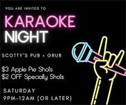 Karaoke at Scotty's Pub + Grub