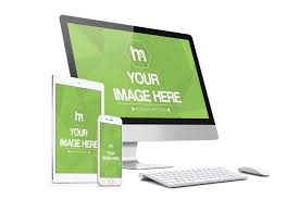 Have An App Or Website To Showcase What A Better Way Than Using This Combo Apple Devices Scene With An Imac Computer Ipad Table White Iphone Imac Ipad Mockup