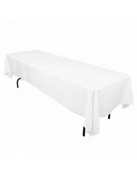60 X 126 Inch Rectangular Economy Tablecloth On An 8 Foot Banquet Table 4 97 Table Cloth Rectangle Table Square Tables