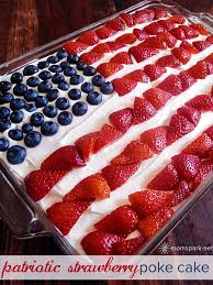 Pin By Melanie Morrison On 4th Of July Strawberry Poke Cakes Poke Cake Recipes Memorial Day Desserts