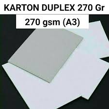 Kertas yang satu ini tentu tidak asing bagi anda pecinta berita. Jual Kertas Duplex Karton 270 A3 Kertas Dus Kemasan Duplex Di Lapak Dhilla Office Os Bukalapak