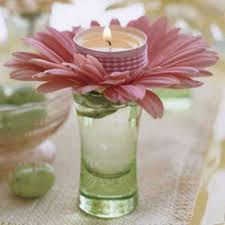 Wine glass floating wedding candle centerpiece. Beautiful Flowers And Candles Centerpieces To Romanticize Table Decoration