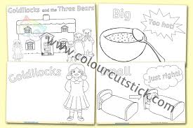 Show your kids a fun way to learn the abcs with alphabet printables they can color. Free Goldilocks And The Three Bears Colouring Pages Colour Cut Stick Free Colouring Activities
