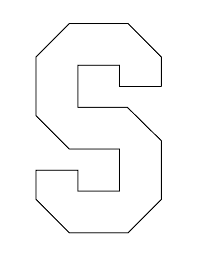 printable letter s template