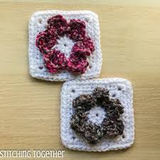 Maybe you would like to learn more about one of these? Crochet Flower Square Crochet Along Stitching Together