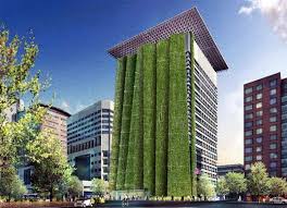 Portland To Get 250ft Vertical Garden With Vegetated Fins Green Architecture Green Facade Green Roof Garden